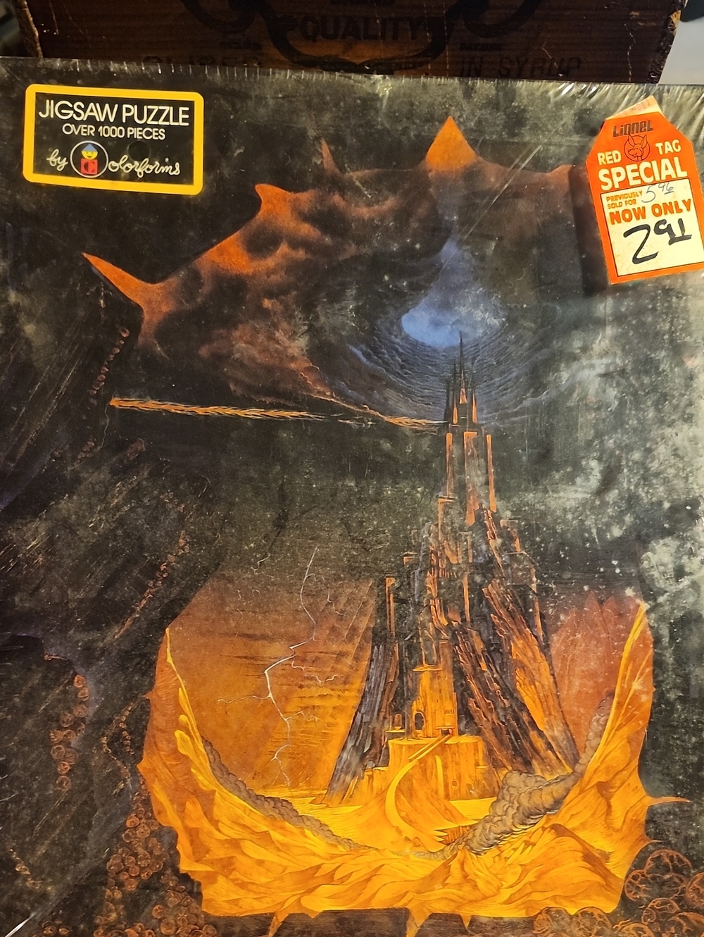 Vtg 1983 J.R.R Tolkien "Barad-Dur" The Dark Tower Colorforms  Puzzle - Sealed